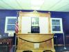 Bill designed and built this judge’s bench for the town. He donated his labor to build it.