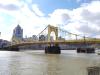 The Roberto Clemente (Sixth Street) Bridge in Pittsburgh, Pa., is undergoing a $34.4 million bridge rehabilitation project for the Department of Public Works.
(Allegheny County Department of Public Works photo)