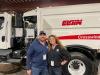 James Hunt and Amanda Gibson of Joe Johnson Equipment stand in front of the Elgin Crosswind sweeper.
(Superintendents Profile photo)