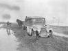 On the Lincoln Highway after a heavy rain in Nebraska. (Photo courtesy Lincoln Highway Collection, Special Collections Library, U. of Michigan) (Photo taken by A.F. Bement nd H. B. Joy in 1915.)
