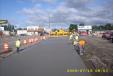 Crews work on paving Main Avenue, West Fargo, N.D..