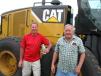Jim Motsic (L) and Richard Curry of Curry Excavating, Duncansville, Pa., were impressed with the number of graders up for bid. 