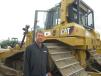 Jerry Brehm of Edge Contracting Inc. completes an inspection of this Cat D6T before bidding on the machine. 
 