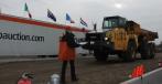 Anderson Equipment’s Komatsu HM 350 articulated dump truck drew numerous bids during the sale. 