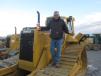 Randy Rademacher of Rocks Excavating just finished looking over the cab of this Cat D6N. 
 
