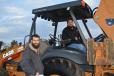 Ron Machado (L) of Rivercrest Ranches in Ripon, Calif., was on hand along with almond farmer Nick Alta, also of Ripon. Alta was looking for a backhoe and showed serious interest in the Case 580.
 