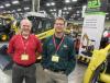 Ron Morgan (L), Yanmar regional sales manager, joins Rick Pileski, Buckeye Power Sales, to discuss the dealership’s Yanmar machines.