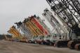 This massive inventory of cranes is ready for new owners.