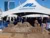 Marshalltown Company of Marshalltown, Iowa, had a sandcastle expert create this display for its booth at World of Concrete. The company manufactures construction tools for various industries, including masonry and concrete. 
