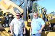 Nick Baker (L), president of GE Baker Construction, and CJ Cutter, president of Cutter Concrete & Excavating, both travelled from Ohio to the auctions.
