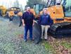 Mark Newcomer (L) handles sales in the Greensboro area while Todd Burton handles Winston-Salem.  The Greensboro location is fully stocked with new Case dozers, excavators, wheel loaders, backhoes and Bell Trucks. 