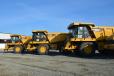Among the equipment auctioned off were three Caterpillar 775F 70-ton rock trucks.
 