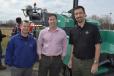The hosts of the Monroe Tractor paving and compaction seminar (L-R) are Chuck Cottone, Tom Rizzo and Scott Erb.