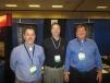 (L-R): Jerry Hall, David Burton and Jerry Sammons man the Telsmith booth. 
 