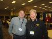 Jeff Brasuell of Hanson Material Service visits with Tom Stern, sales manager of West Side Tractor Sales Co Inc.  