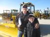 Clay Bertelsman of Ray Lafore Truck Service Inc. brought his son Jack to the Ritchie Bros. sale.
 