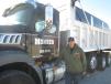 Matthew Monsen of Monsen Trucking & Topsoil brought some Mack Dump Trucks to go on the block at the Ritchie Bros. sale. 