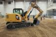 The Cat 308E2 mini hydraulic excavator is now available in a variable-angle-boom (VAB) configuration that provides an expanded working envelope and increased application flexibility.
 