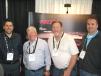 A good time was had by all at the Felling Trailers exhibit. (L-R): Felling Regional Sales Manager Nathan Uphus talked with Bill Tucker and Andy Jett of Edward Ehrbar, Yonkers, N.Y.; and Matt Cox, Lehman-Roberts Company, Memphis, Tenn.   
 