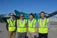(L-R): Todd Goss, Darren Craig, Gerald McCarthy, all of Powerscreen and Colin Clements, Powerscreen’s global product line director, were on hand for the event.  
 
