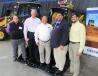 (L-R): Walker CAT’s Trey Cooper, Kevin Lee, Gary Angle, Jeff Simpson and Andrew Boyd spoke with attendees about their lineup of Caterpillar machines for sale and rent. 