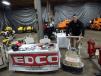 Dave Freehauf, EDCO Equipment product representative was on hand to answer questions on equipment like this EDCO 2EC-NG- 1.5 two headed floor grinder. 