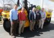 (L-R): Mike Rayz, Don Risko, Kevin Loomis, Craig Jeavons and Al Springer, all of Highway Equipment Company, Canton branch, welcome attendees to the company’s outdoor equipment display.
 