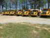 ASC displays Volvo A40G artic trucks on the yard that are identical to the 50th anniversary unit. 