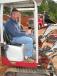 The Takeuchi mini-excavators draw the attention of David McNeal of Solid Rock Homebuilders, based in Demorest, Ga. 