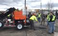Stepp Mfg. had the new SMMT asphalt recycler available for attendees of the Syracuse, NY event. The new mid-size trailer mounted unit is a perfect permanent pothole repair solution for towns and villages. 