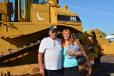William (L) and Maria Smith of Desert Deco Rock, Searchlight, Nev., were interested in this Cat D8L. 