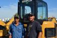 L&G Underground, a Phoenix area contractor, was represented by Luis Caraveo (L) and Jeremy Caraveo. They were interested in the Cat 303.5c excavator.
  
