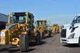 Several motorgraders were auctioned off at the Ritchie Bros. sale in Phoenix, Ariz. 