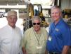 (L-R) are Brad Sidle, Brad Sidle Construction Company, Olive Branch, Miss; and Jerry Brazil and Keith Peevy, Thompson Machinery. 