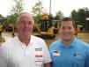Gary Bonds (L) of Advanced Rental Center, Canton, Ga., made his way from Atlanta to join Nick Price, Yancey Rents representative for lunch. 