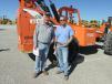 Mike (L) and Jeremiah Self,  Self  Equipment of Pauls Valley, Okla., have developed a keen interest in this 8042 SkyTrac F. 
 