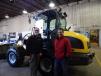 Alan Voeltz (L), Wacker Neuson district manager, and Jeffrey Lefebvre, Titan Machinery field marketer, stand with the popular WL52 wheel loader at the Duluth location open house. 
 