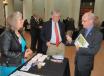 (L-R): Linda Meier of Ohio CAT and Dale Drysdale, National Stone, Sand & Gravel Association, talk about aggregate issues with Bill Beagle, Ohio senator.
 
