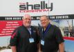 Matt Ross (L) and Randy Ziemer, both of Shelly Company, welcome attendees to their display.
 