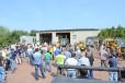 Bidders vie for equipment during the Hunyady Auction Company sale May 25 in Souderton, Pa. 