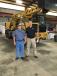 Steve Burleyson (L), Blythe Construction, and Cameron Waugh, Hills Machinery.  Blythe Construction just took delivery of a similar Gradall Machine. 