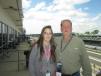 Dan Cooper of Mervis Industries brought his, daughter Amy, to the Howell Tractor & Equipment LLC time trials event at the Indianapolis Motor Speedway. 
 