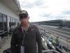 Mike Spradlin of Reyes Group takes in the qualifying day at the Indianapolis 500 motor speedway. 
 