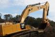 The operator prepares to put the new Cat 390F excavator into action. 
 