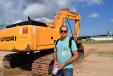 Austin Graham, Watson Construction in Newberry, Fla., shops the variety of equipment.  
 