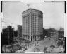国会图书馆的照片。底特律,密歇根州。到20世纪初，这座城市拥有多达122座塔楼。