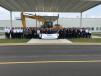Kobelco executives, dealers, South Carolina dignitaries and special guests attend the grand opening event. 
