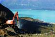 In the Chugach Mountains, about 1,310 ft. (399 m) above the city of Valdez, Alaska, Hitachi excavators are helping to deliver sustainable solutions by working on a hydroelectric site.
 