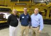 (L-R): Ohio CAT’s Ned Herald joined Tory Williams and Dennis Howard of RDO Equipment at the event.
 