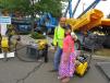 Vincent Randazzo of Randazzo Paving Inc., South Plainfield, N.J., and his daughter, Vianna, bought an Atlas Copco hammer and a compressor during the Foley CAT One Day Sale.
 